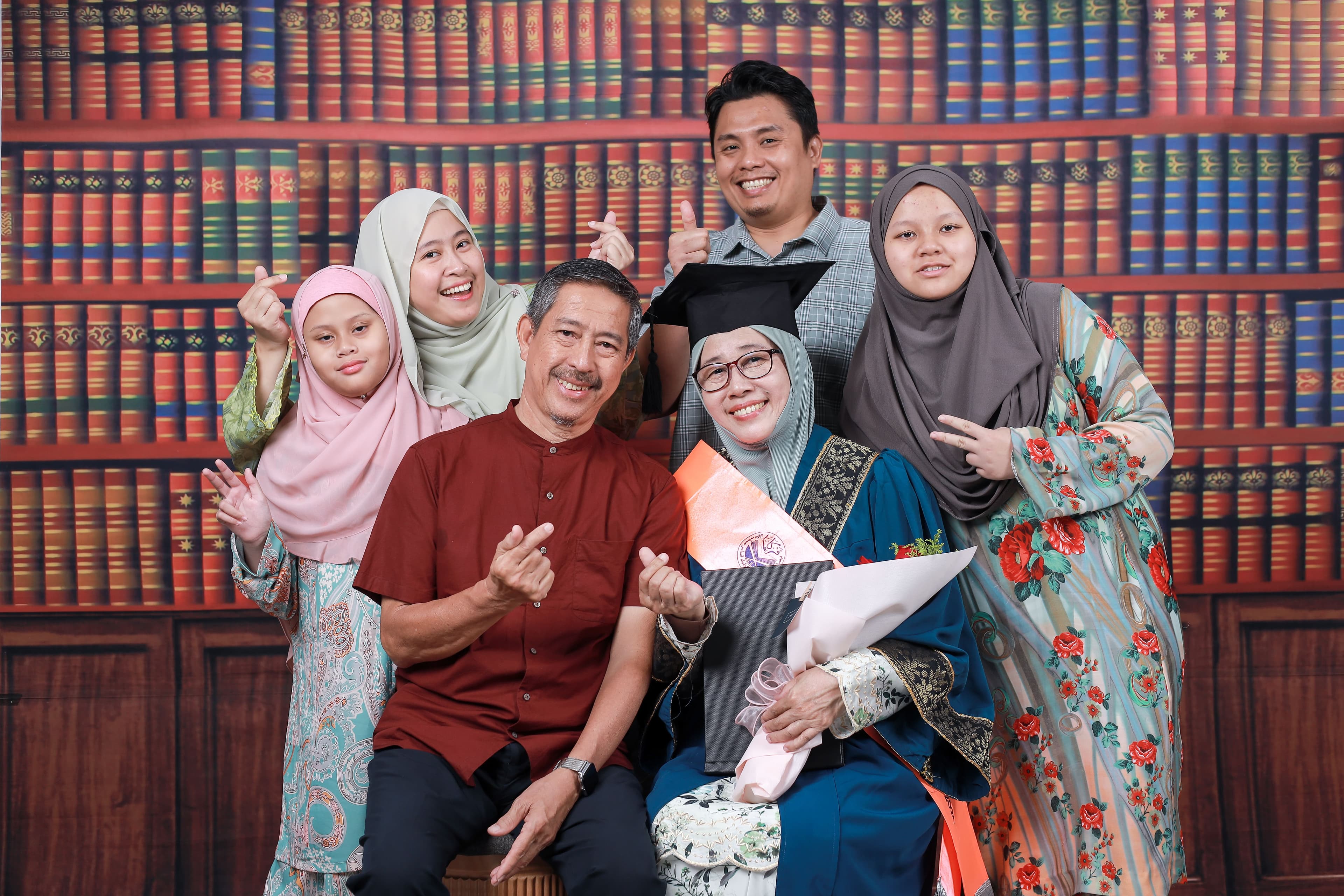 Graduate portrait with bright refined edit