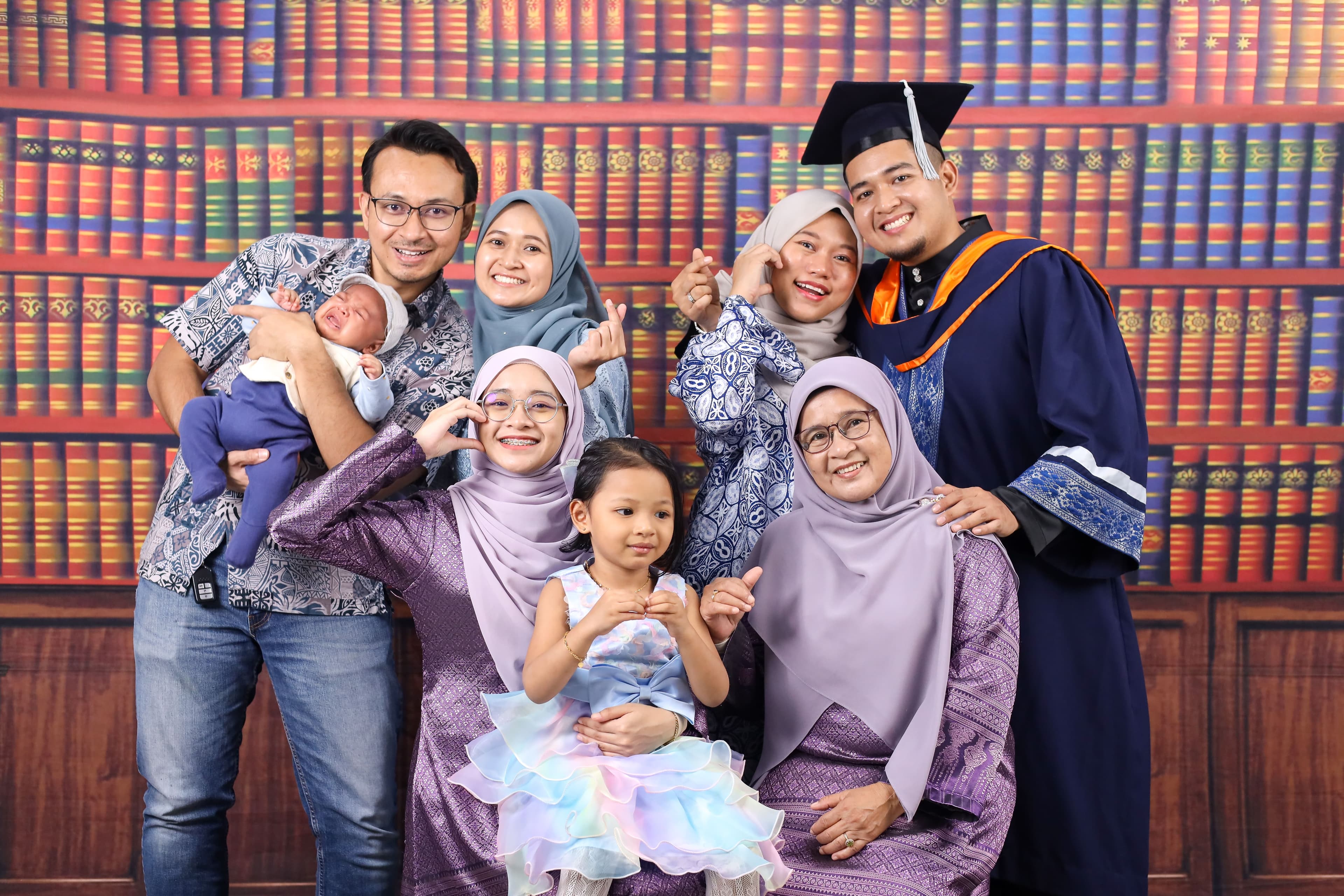 Graduate portrait with polished finish